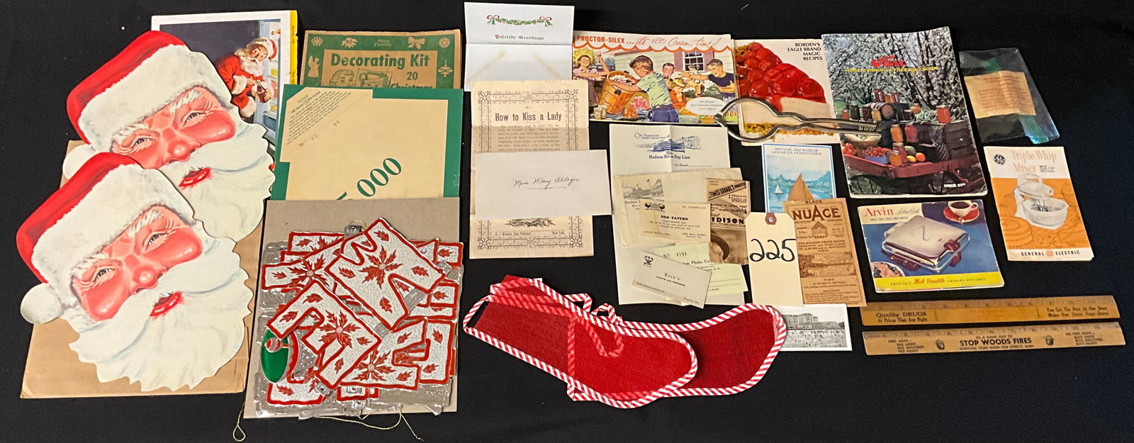 Mid-Century Holiday Decorations and Americana Paper Ephemera Lot, 1890s-1960s (1 of 6)
