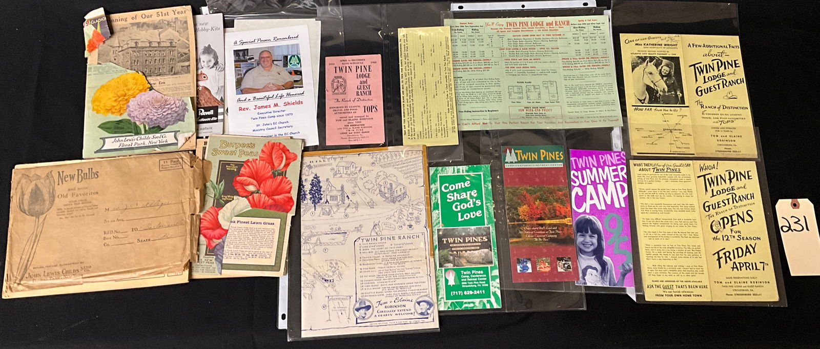 Pocono Mountains Tourism and Vintage Seed Company Ephemera Lot, 1925-1990s (1 of 5)
