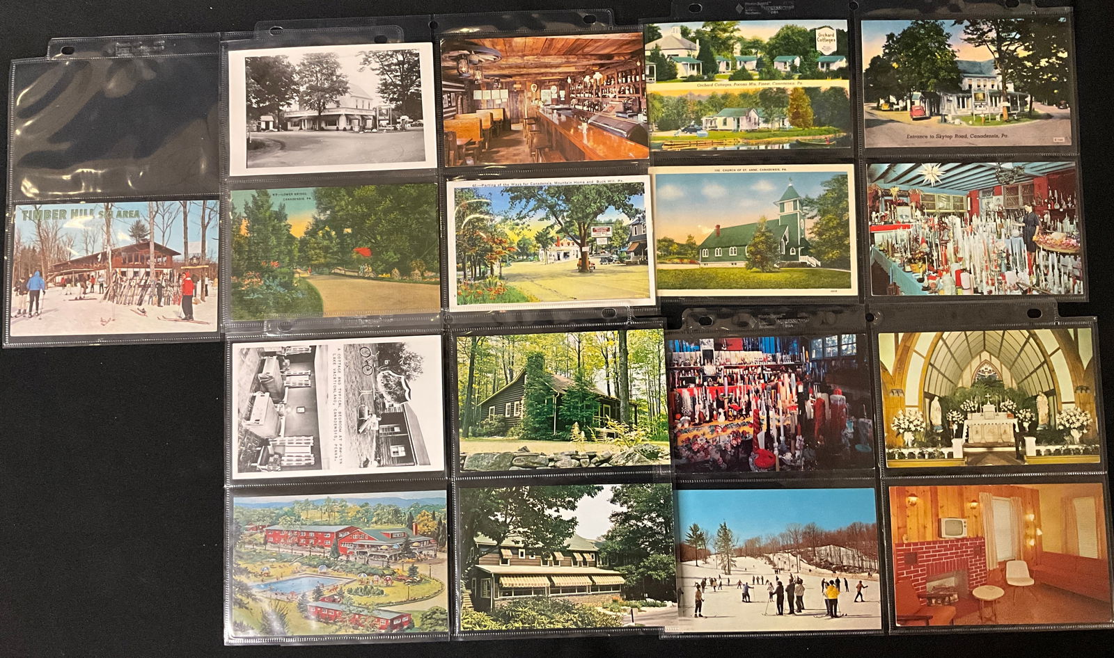Pocono Mountains and Canadensis Pennsylvania Vintage Postcard Collection, - 2