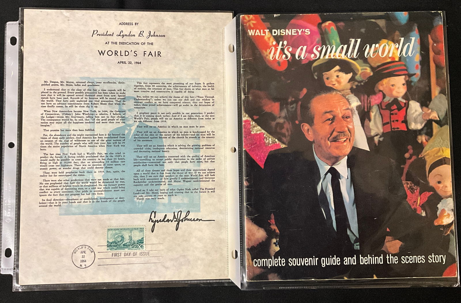 President Lyndon B. Johnson Dedication Speech First Day Cover Broadside, 1964 - 4