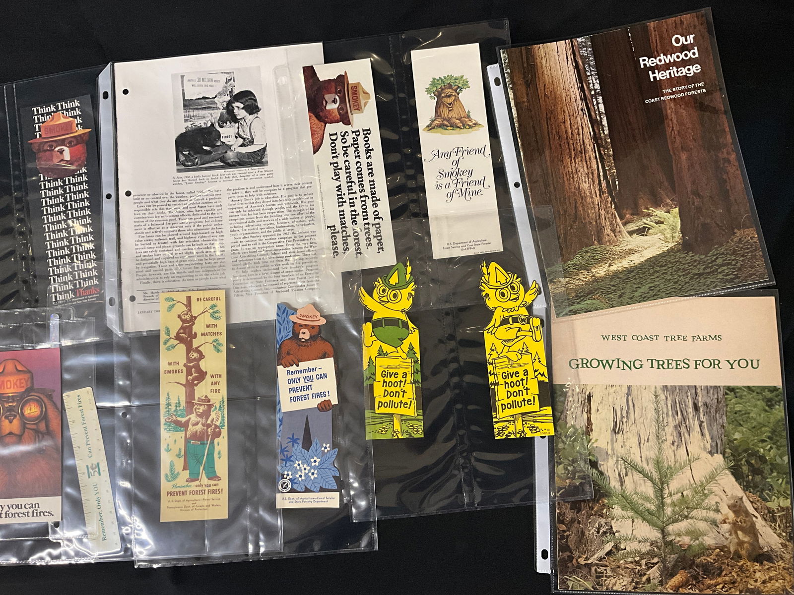 Smokey Bear and Woodsy Owl Forestry Conservation Ephemera Collection, 1950s-1994 - 2