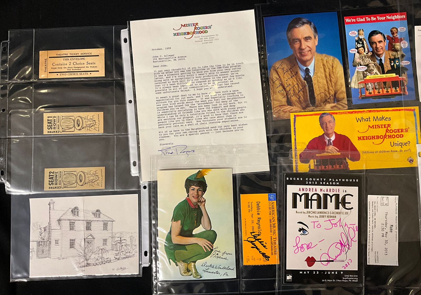 Fred Rogers and Entertainment Autograph Archive, 1990s-2013 - 3