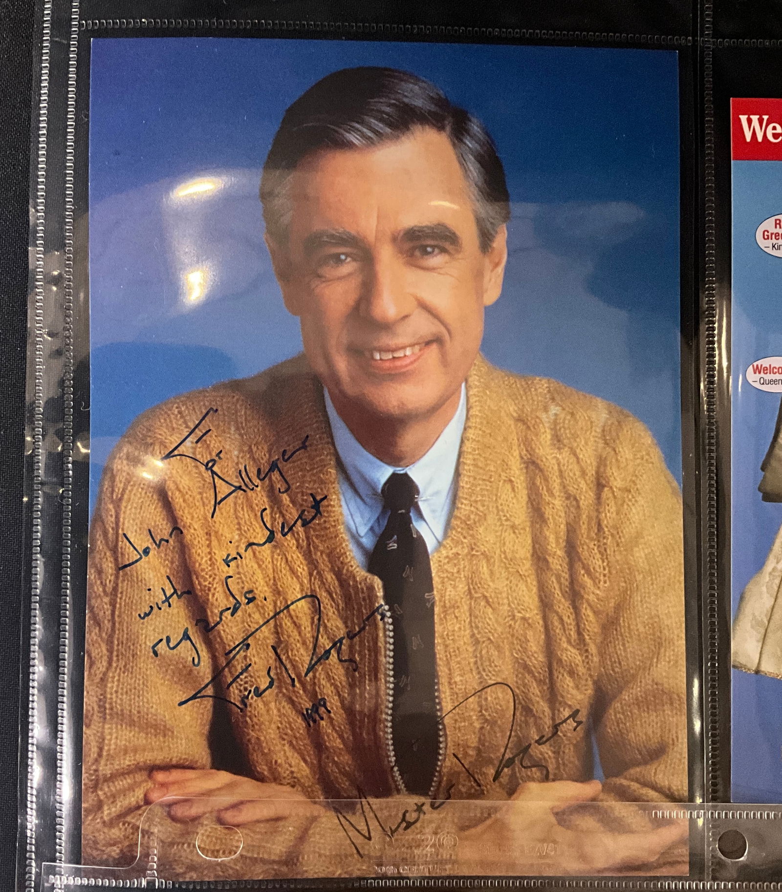 Fred Rogers and Entertainment Autograph Archive, 1990s-2013 - 4