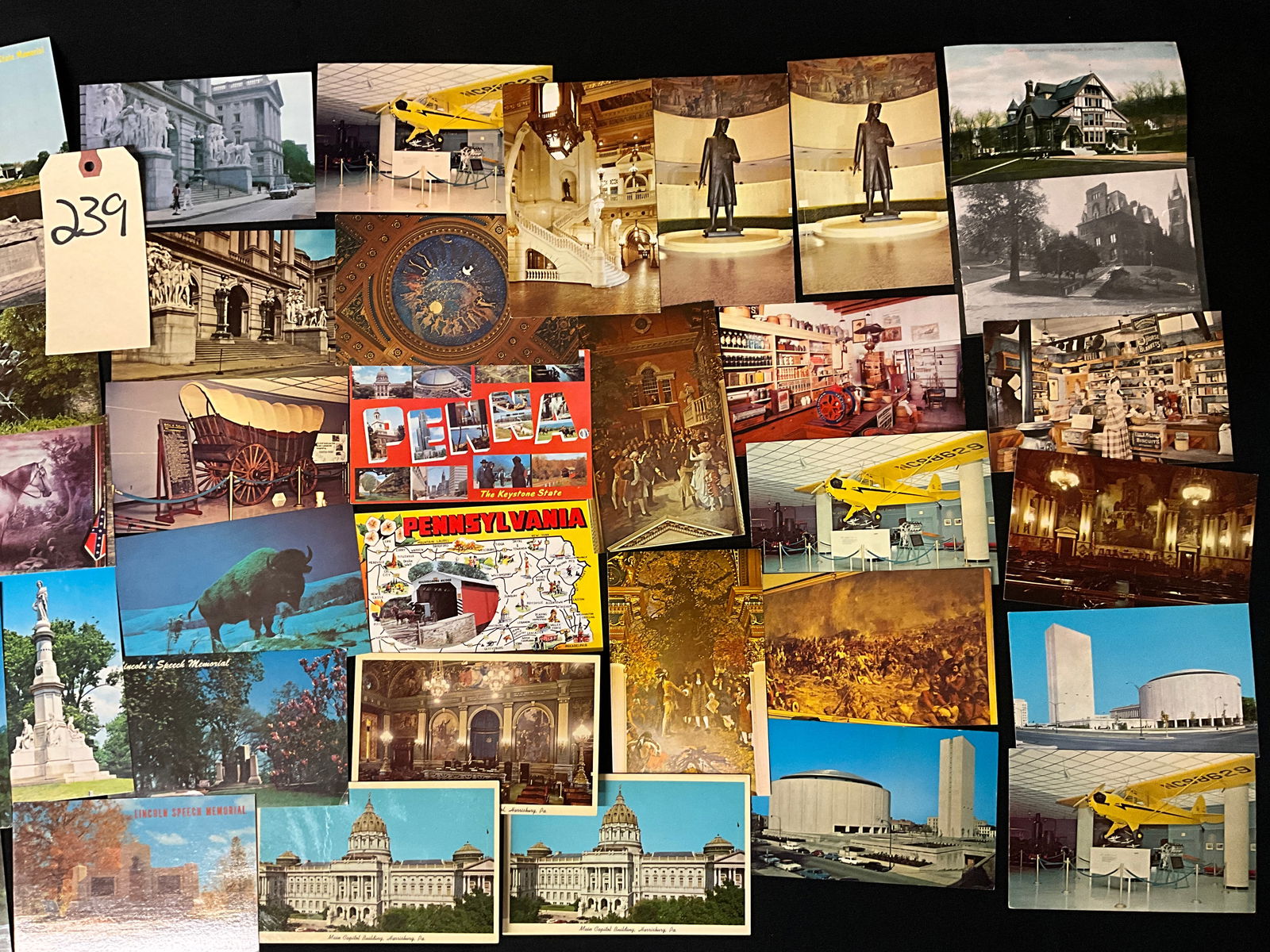 Pennsylvania History and Landmarks Vintage Postcard Collection, 1914-1970s - 2