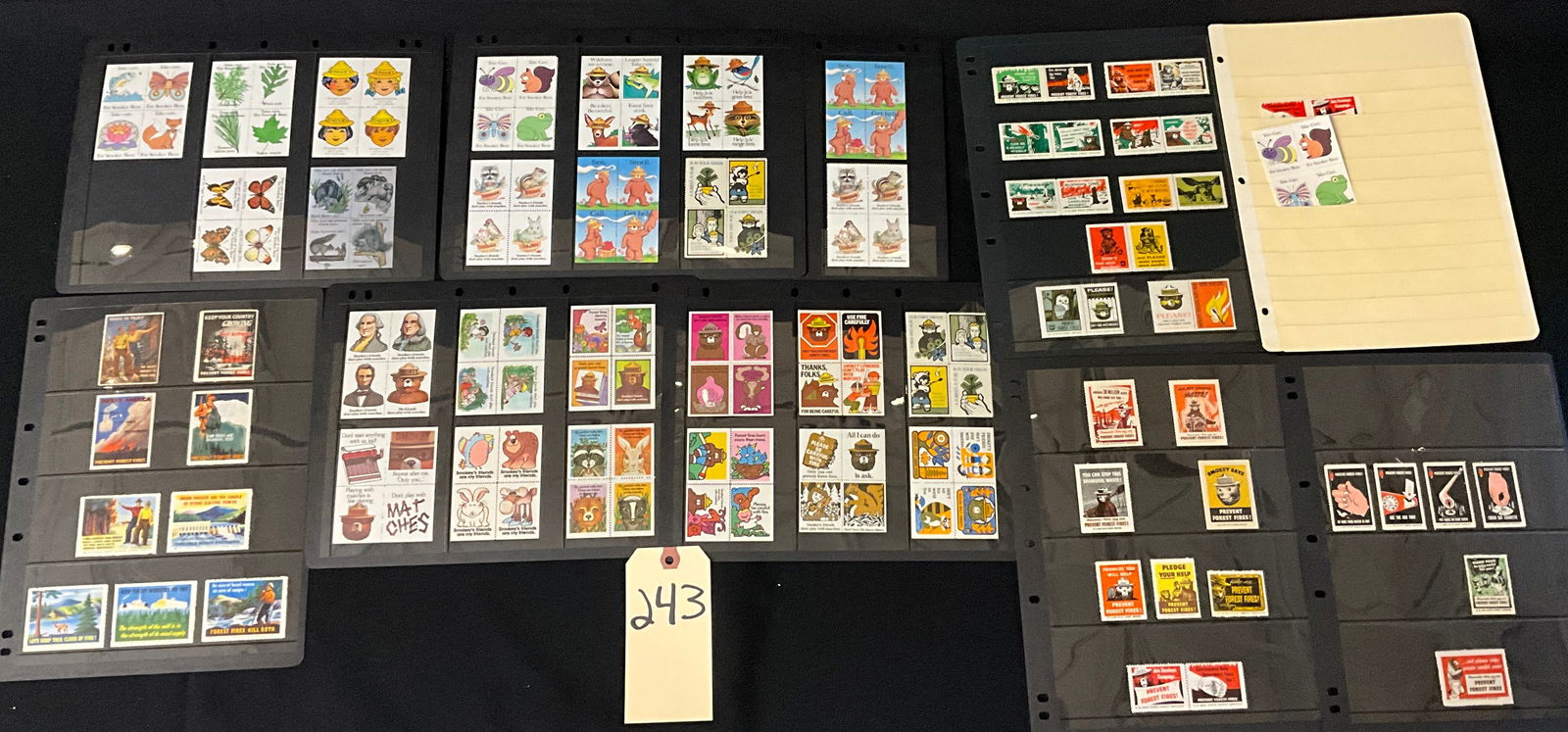US & CA 1943-70s Forest Fire Prevention Label Collection (1 of 4)