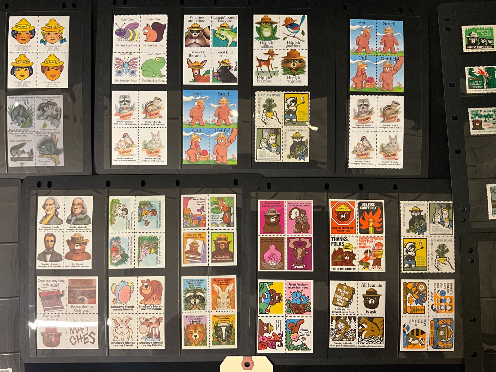 US & CA 1943-70s Forest Fire Prevention Label Collection - 3