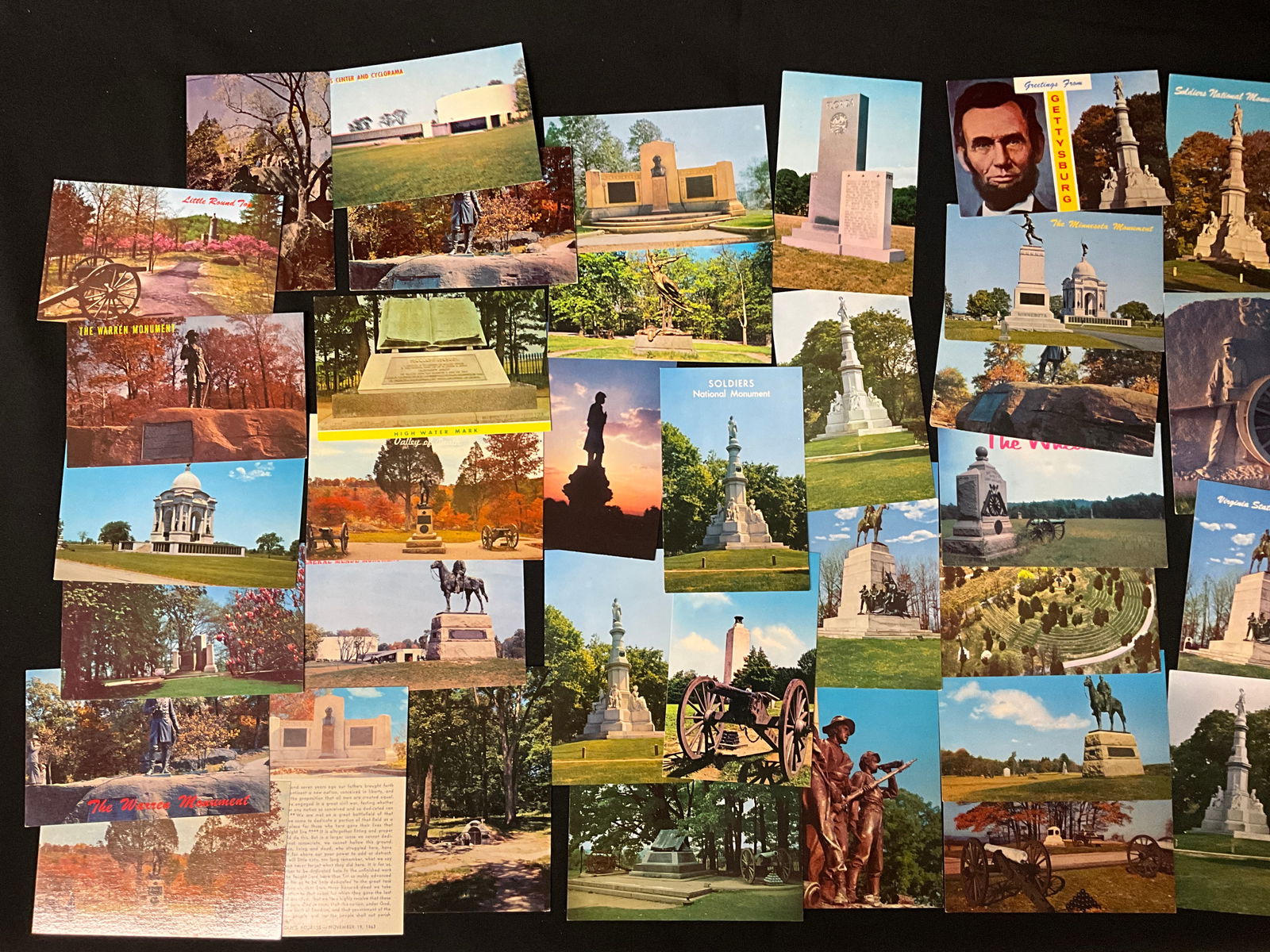 Gettysburg, Pennsylvania, Vintage Chrome Postcard Collection, Circa 1950s-1970s - 4