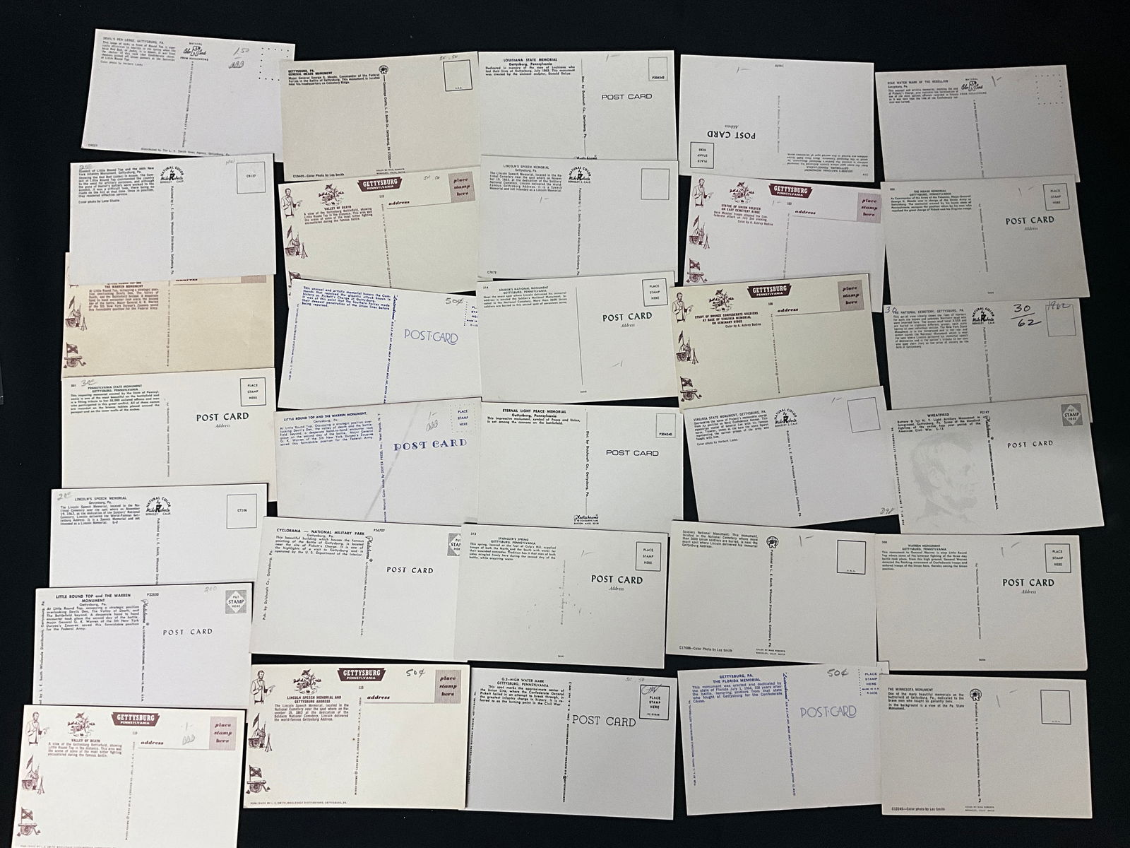 Gettysburg, Pennsylvania, Vintage Chrome Postcard Collection, Circa 1950s-1970s - 5