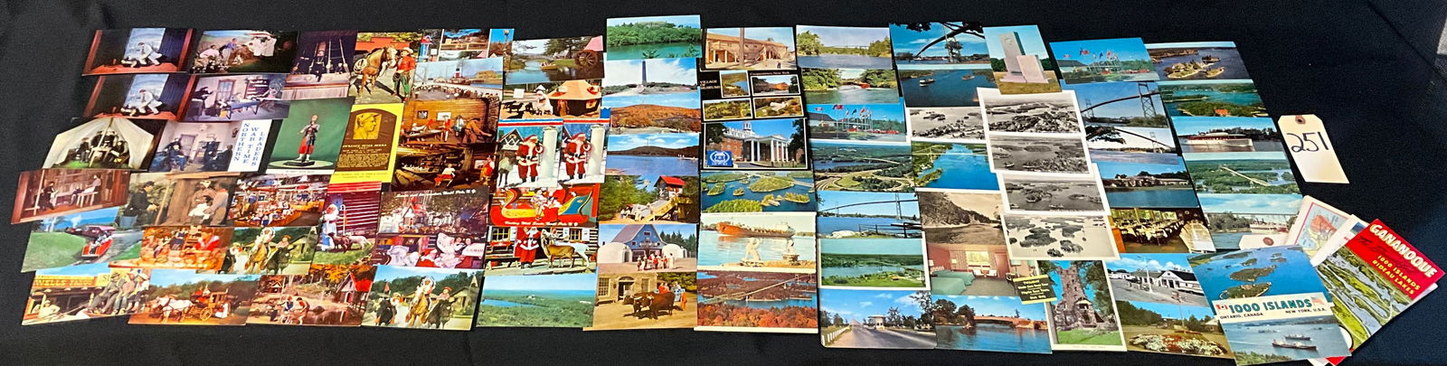 New York and Thousand Islands Travel, Vintage Postcard Collection, c. 1950s-1970s: This collection includes approximately 70�80 printed color chrome postcards and a regional travel brochure dating from the 1950s to the 1970s. Featured locations include Wilmington