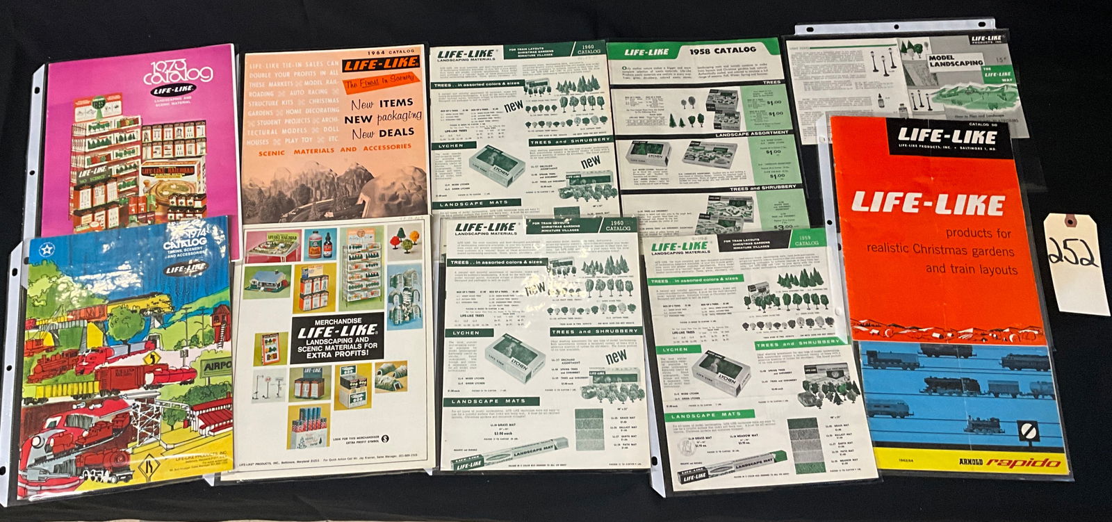 Life-Like Products Model Railroad Scenery Catalogs and Ephemera, 1958-1974 (1 of 4)