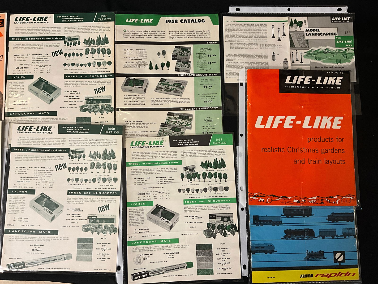 Life-Like Products Model Railroad Scenery Catalogs and Ephemera, 1958-1974 - 2