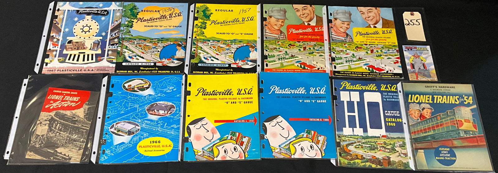 Collection of Vintage Plasticville and Lionel Model Train Catalogs, 1954-1967 (1 of 5)