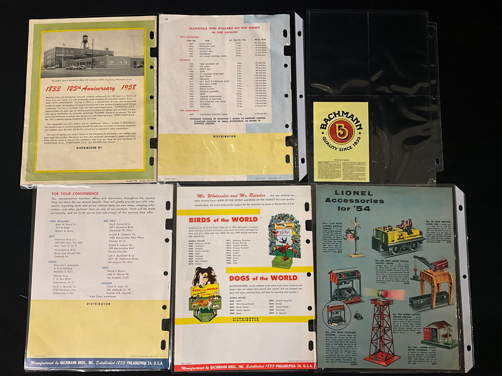 Collection of Vintage Plasticville and Lionel Model Train Catalogs, 1954-1967 - 5