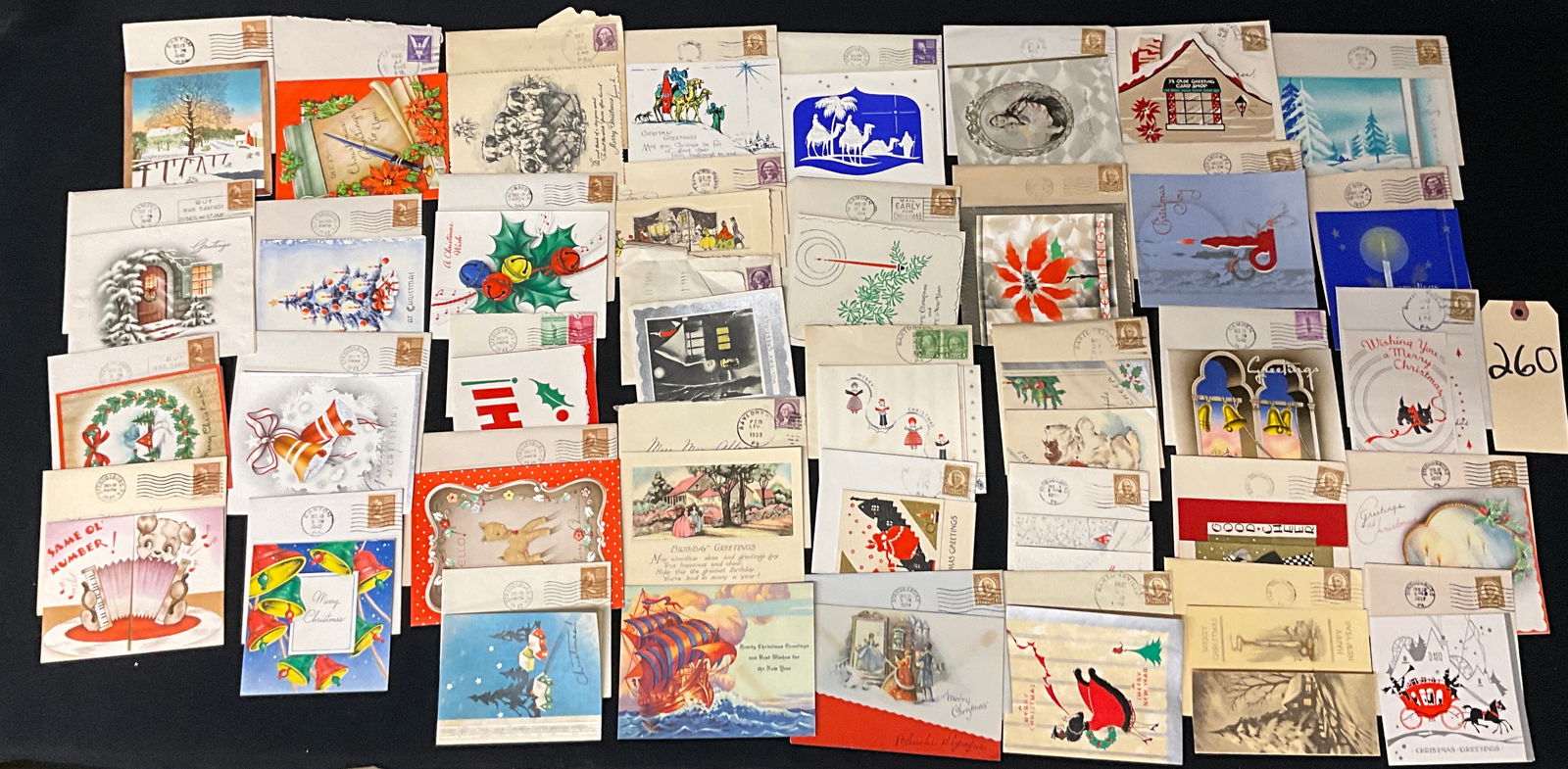 Vintage Holiday and Occasional Greeting Cards, Collection, c. 1933-1943 (1 of 3)