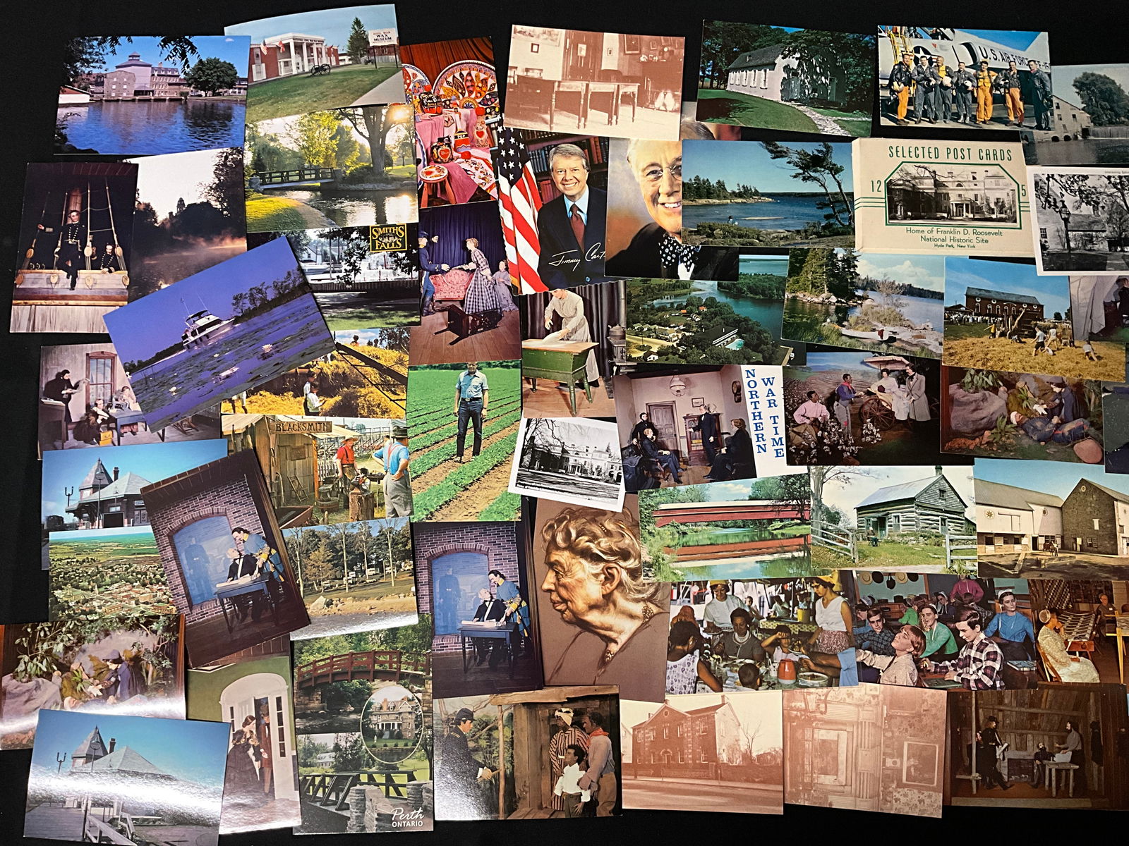 North American Landmarks and Historical Postcards, Lot of 60, c. 1960s-1980s - 3