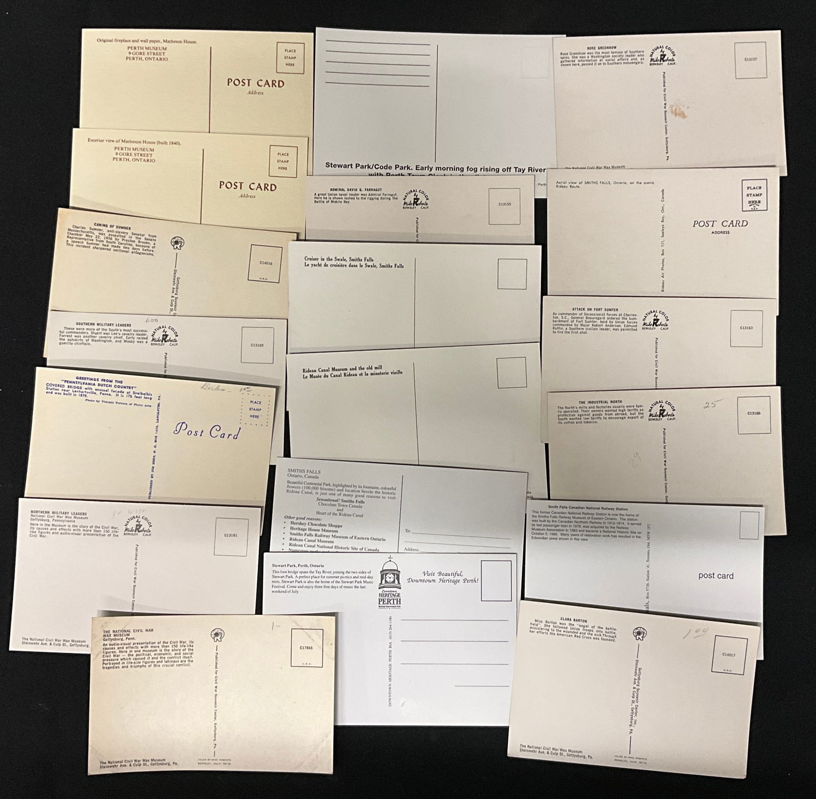 North American Landmarks and Historical Postcards, Lot of 60, c. 1960s-1980s - 4