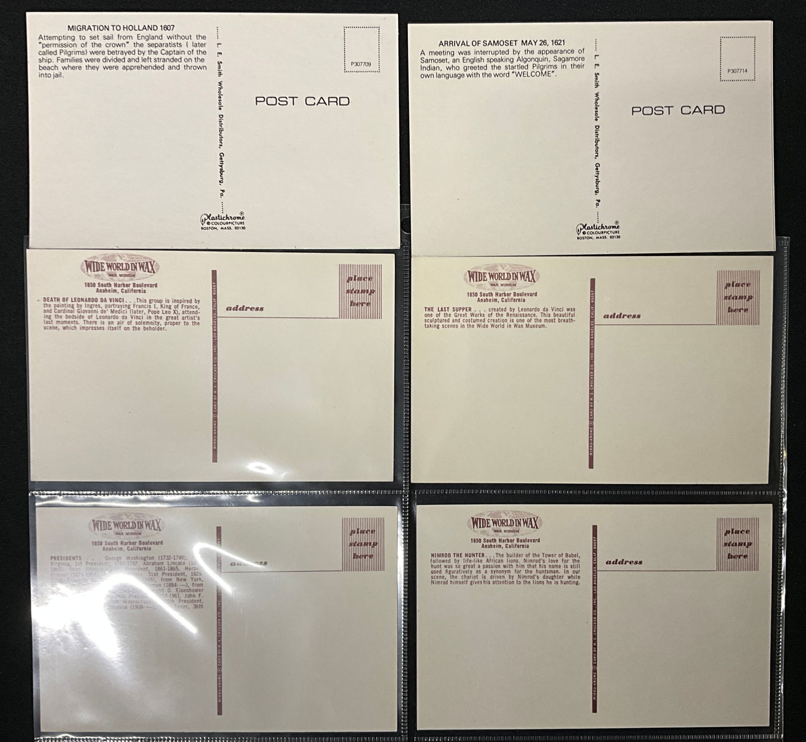 Walter's International Wax Museum and Plimoth Plantation Ephemera Collection - 6