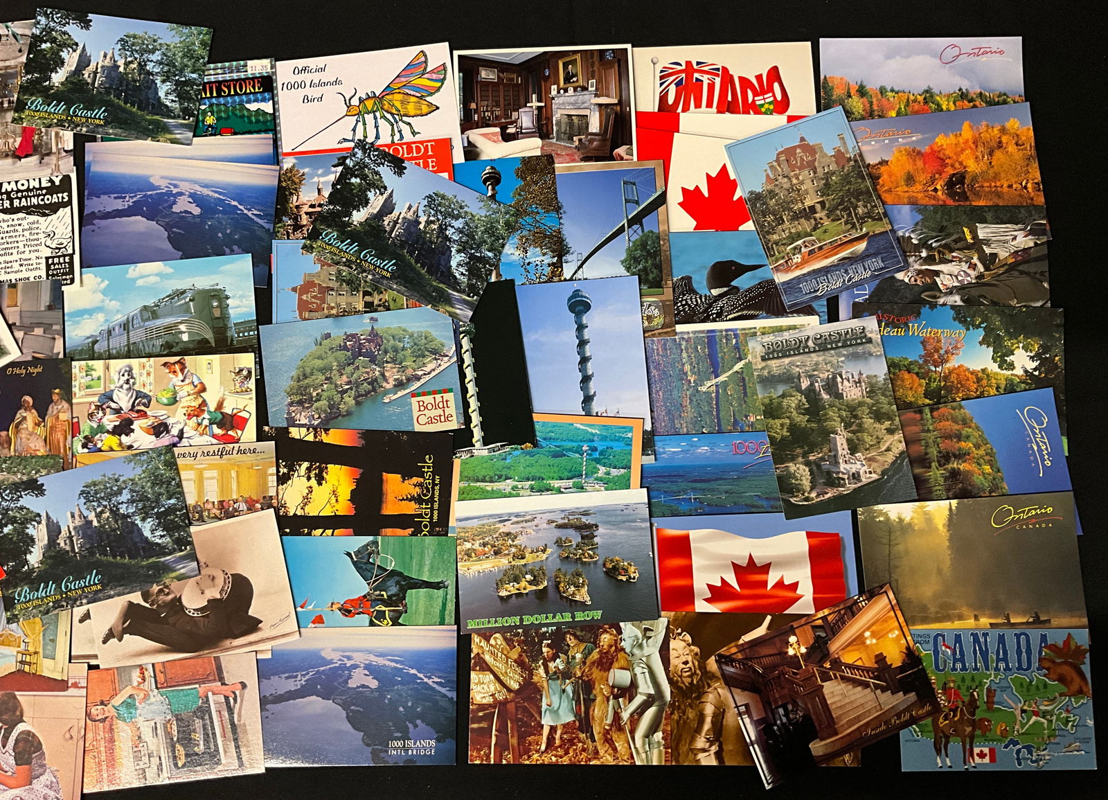 Boldt Castle, Wizard of Oz, and Travel Postcard Lot, c. 1950-1990s - 2