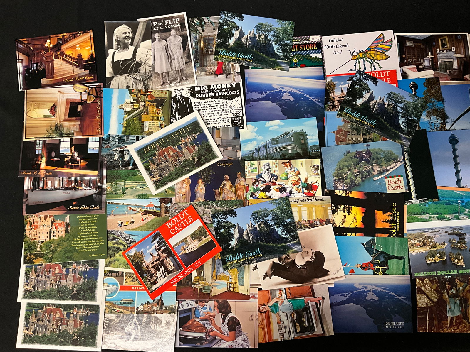 Boldt Castle, Wizard of Oz, and Travel Postcard Lot, c. 1950-1990s - 3