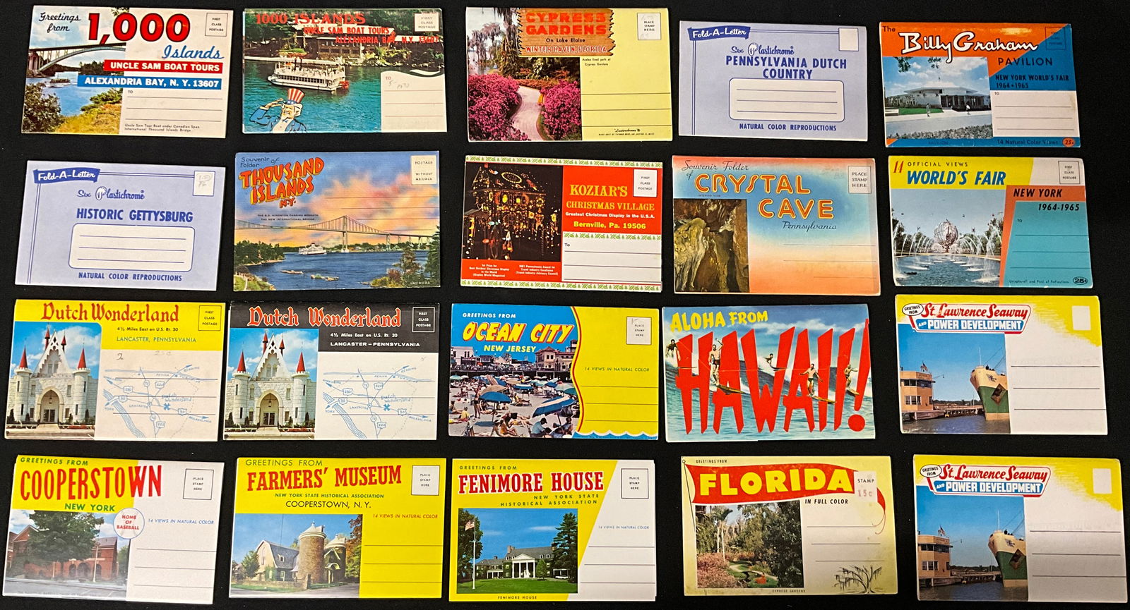 Mid-Century American Travel, Souvenir Postcard Folders, c. 1955-1970 - 2