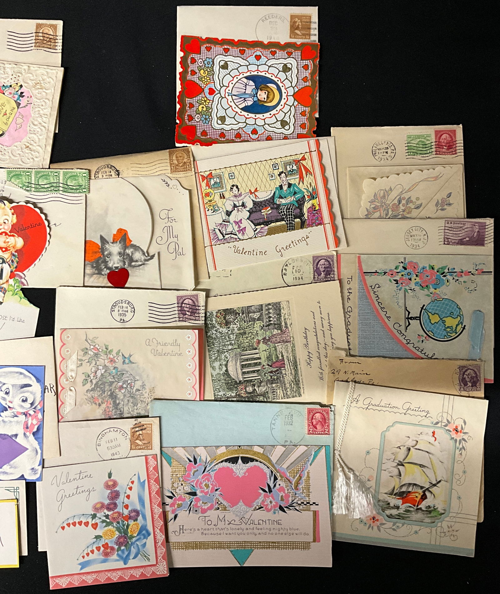 Vintage Holiday Sentiments, Greeting Card and Ephemera Collection, 1932-1945 - 3