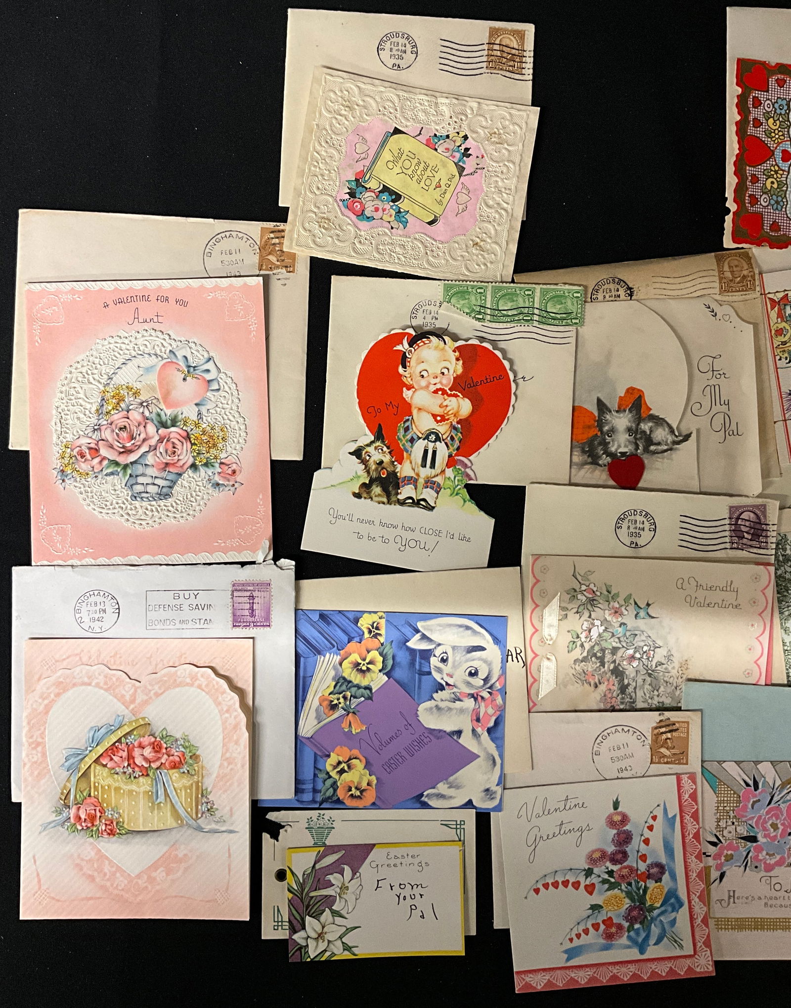 Vintage Holiday Sentiments, Greeting Card and Ephemera Collection, 1932-1945 - 4