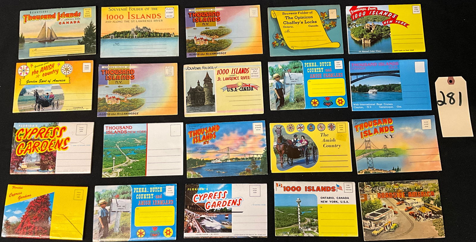 Thousand Islands and North American Travel Souvenir Folders, Lot of 16, Circa 1940s-1960s (1 of 5)