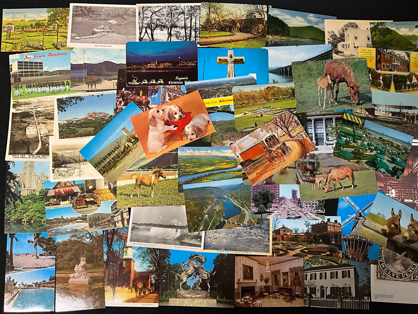 Large Collection of Vintage Postcards and Ephemera, 1940s-1960s - 2