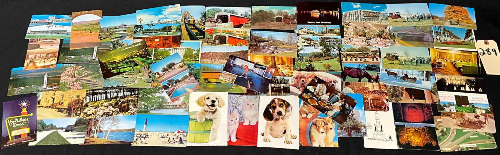 Vintage Americana and Travel Postcard Lot, 50-60 Pieces, c. 1930s-1960s (1 of 5)