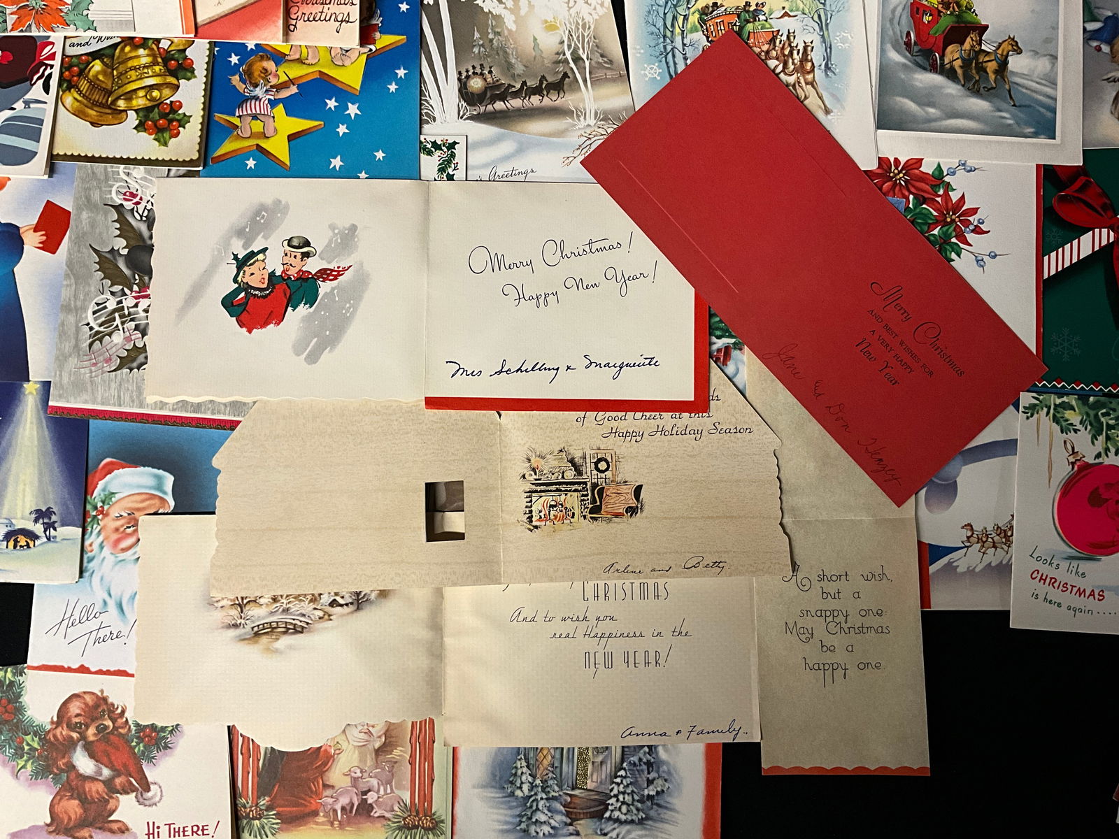 Vintage Mid-Century Christmas, Greeting Cards and Ephemera Lot, 1940s-1960s - 6