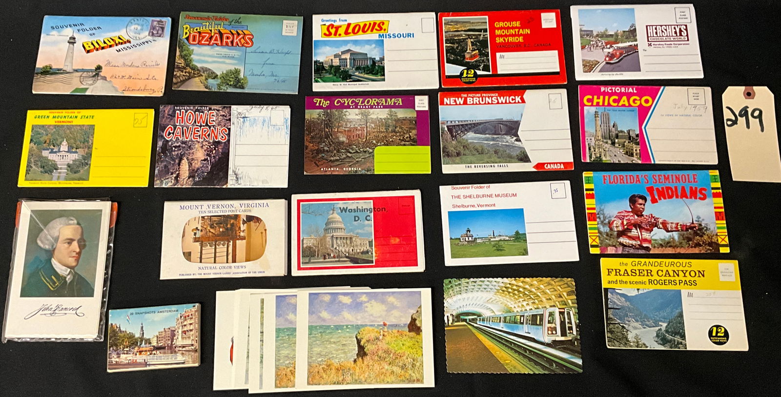 Vintage Travel Ephemera and Postcard Collection, c. 1940s-1980s (1 of 3)