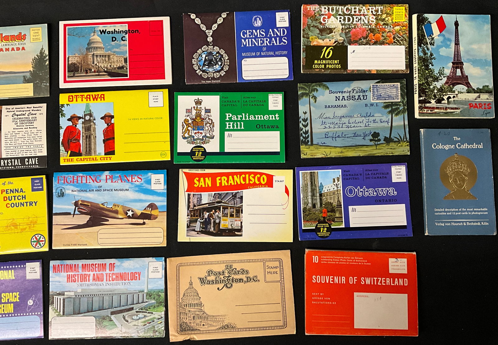 Collection of 25 Vintage Souvenir Postcard Folders and Booklets, Circa 1940s�1970s - 2