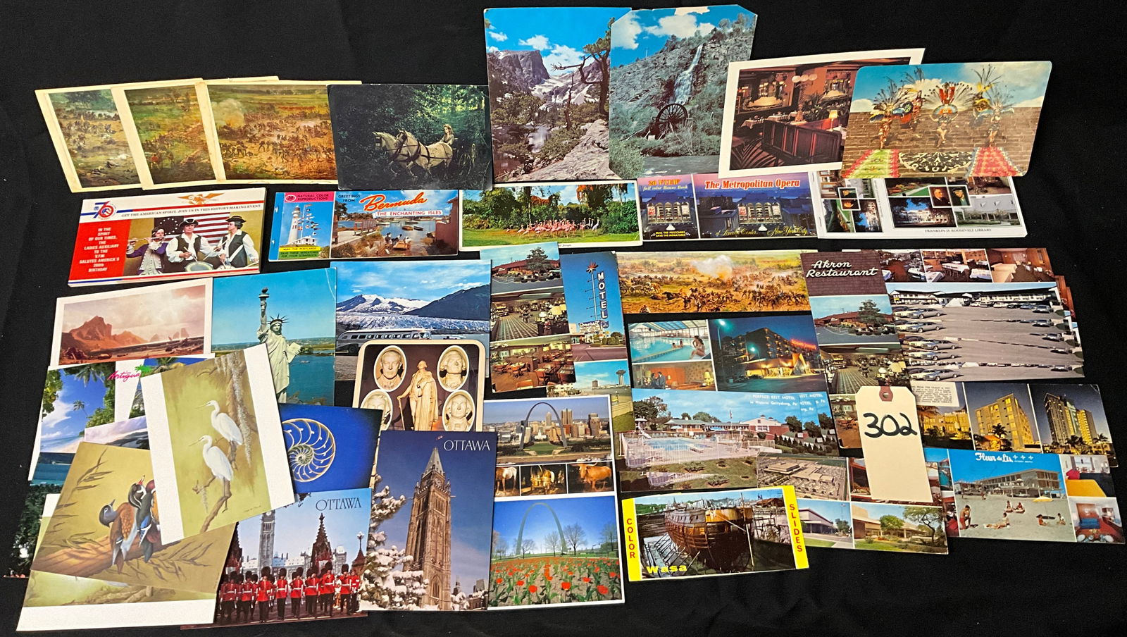 Mid-Century Travel and Roadside Americana Ephemera Lot, 40+ Pieces, 1960s-1970s (1 of 4)