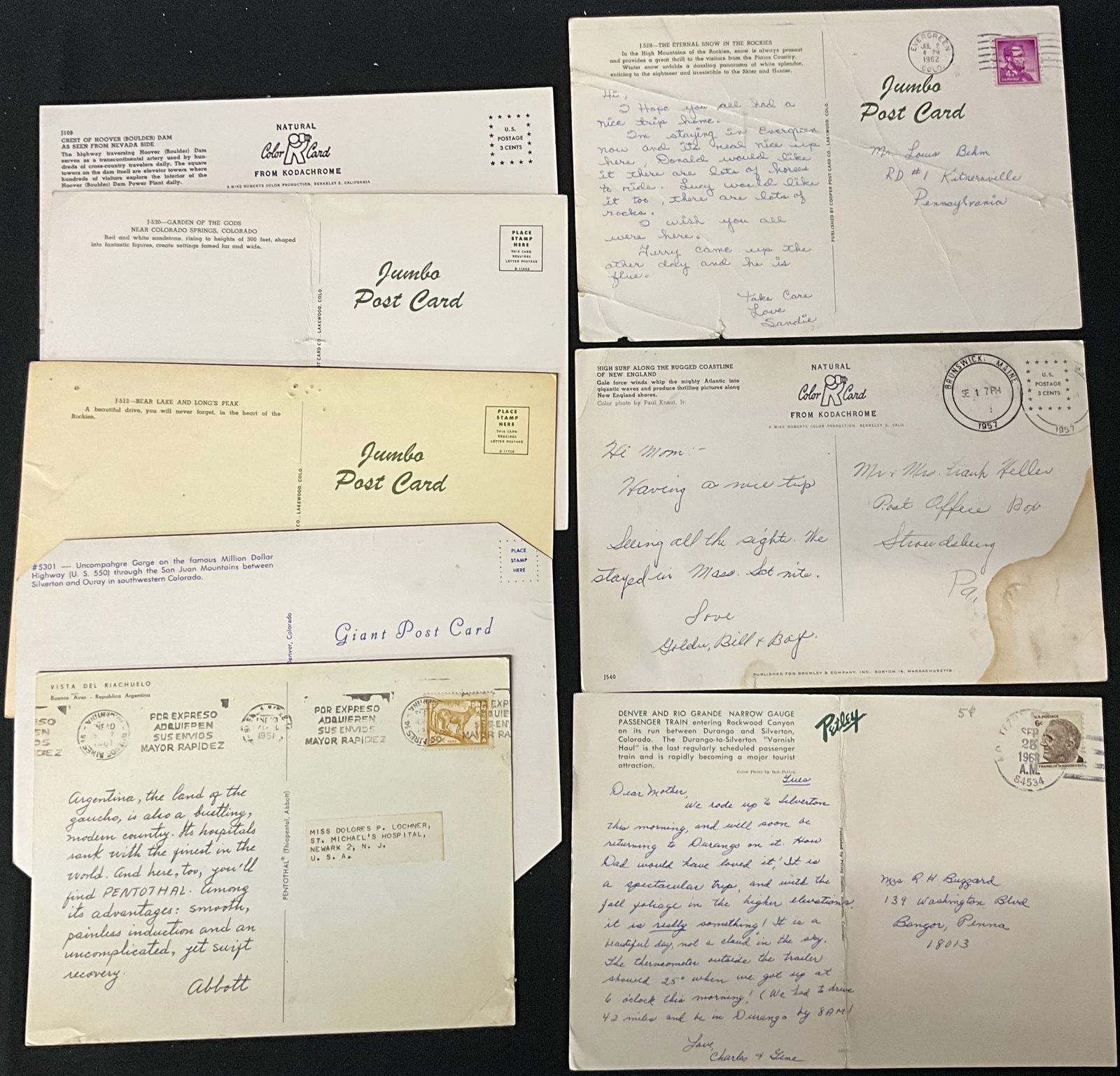 Mid-Century Scenic American and International Postcard Collection, 1950s-1960s - 5