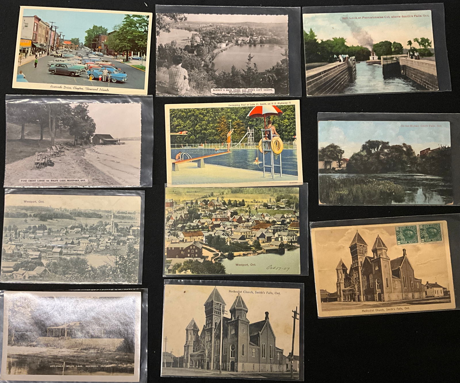 Eastern Ontario and Thousand Islands Regional Postcards, Collection of 30, c. 1905-1955 - 8