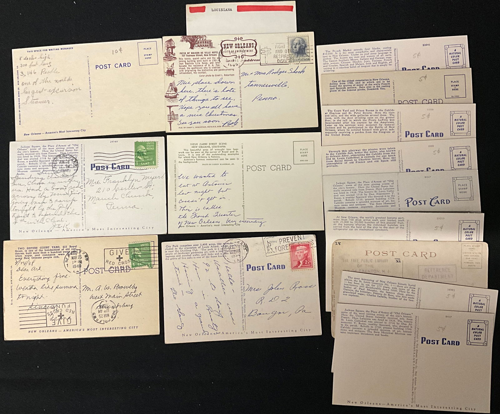 Multi-State Topographical Postcard Collection, 1928-1974 - 3