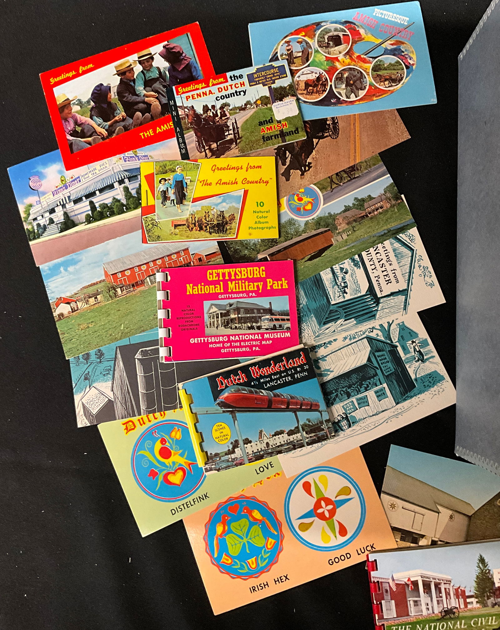 Pennsylvania Travel Ephemera, Postcards and Souvenir Booklets, c. 1950s-1970s - 3
