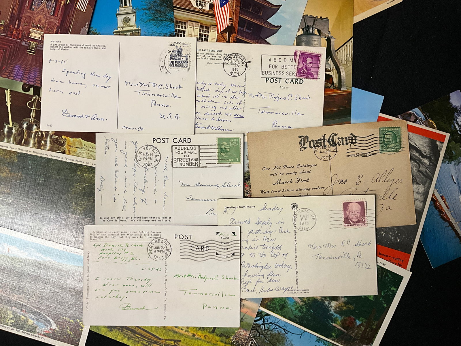 Pennsylvania History and American Ephemera, Vintage Postcard Collection, 1900s-1970s - 4