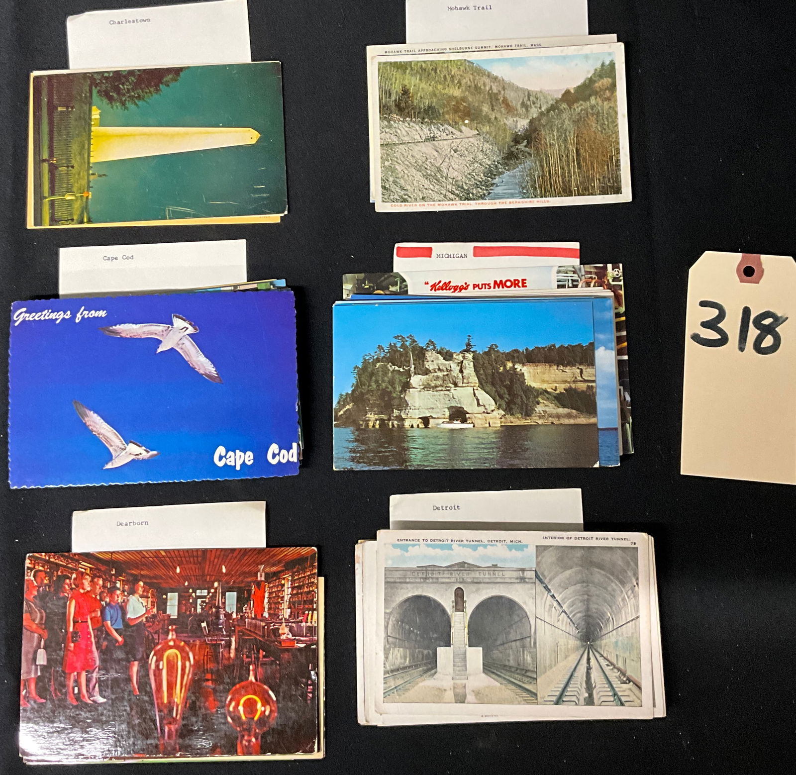 Massachusetts and Michigan Vintage Postcard Collection, 1929-1972 (1 of 14)