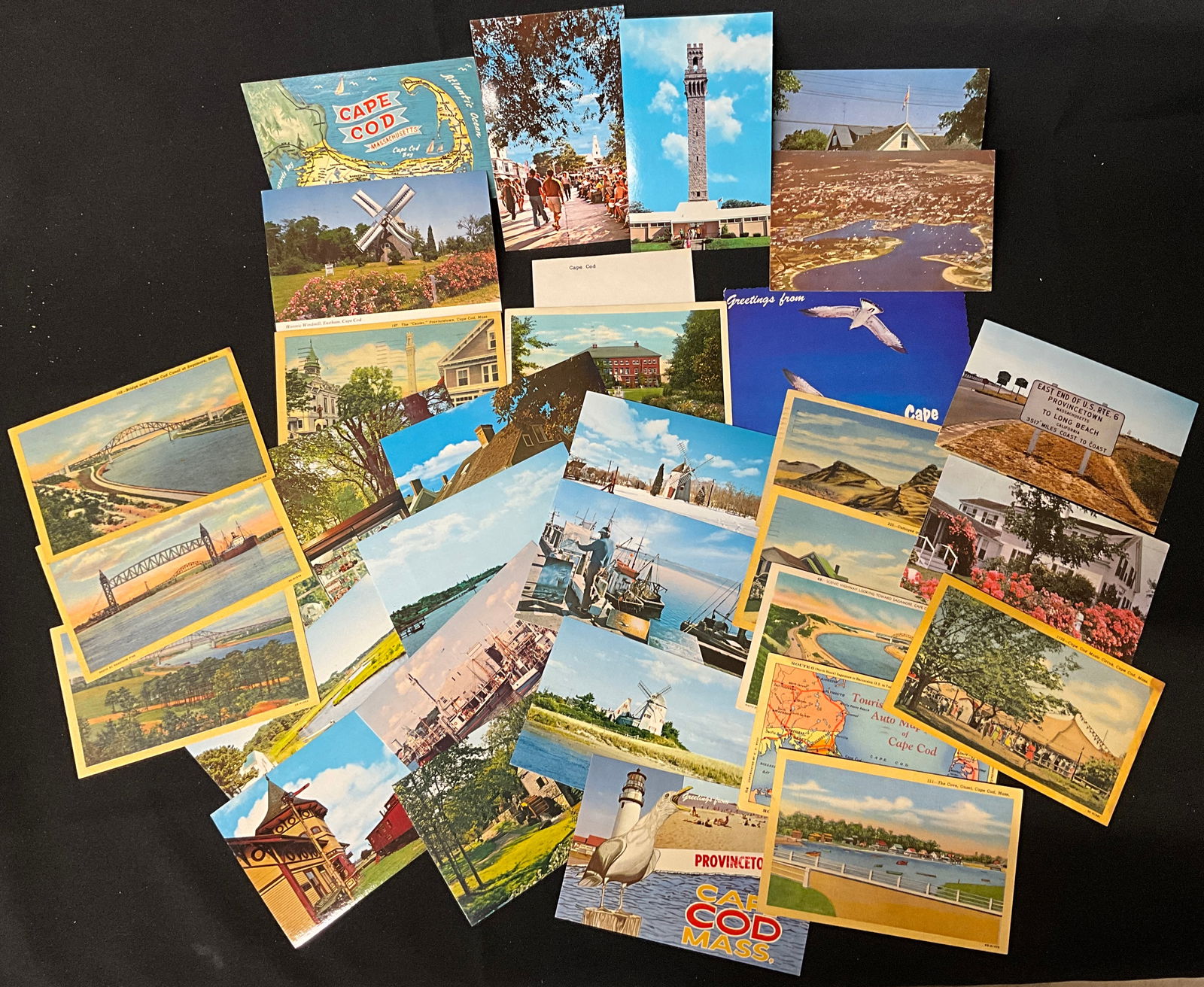 Massachusetts and Michigan Vintage Postcard Collection, 1929-1972 - 4