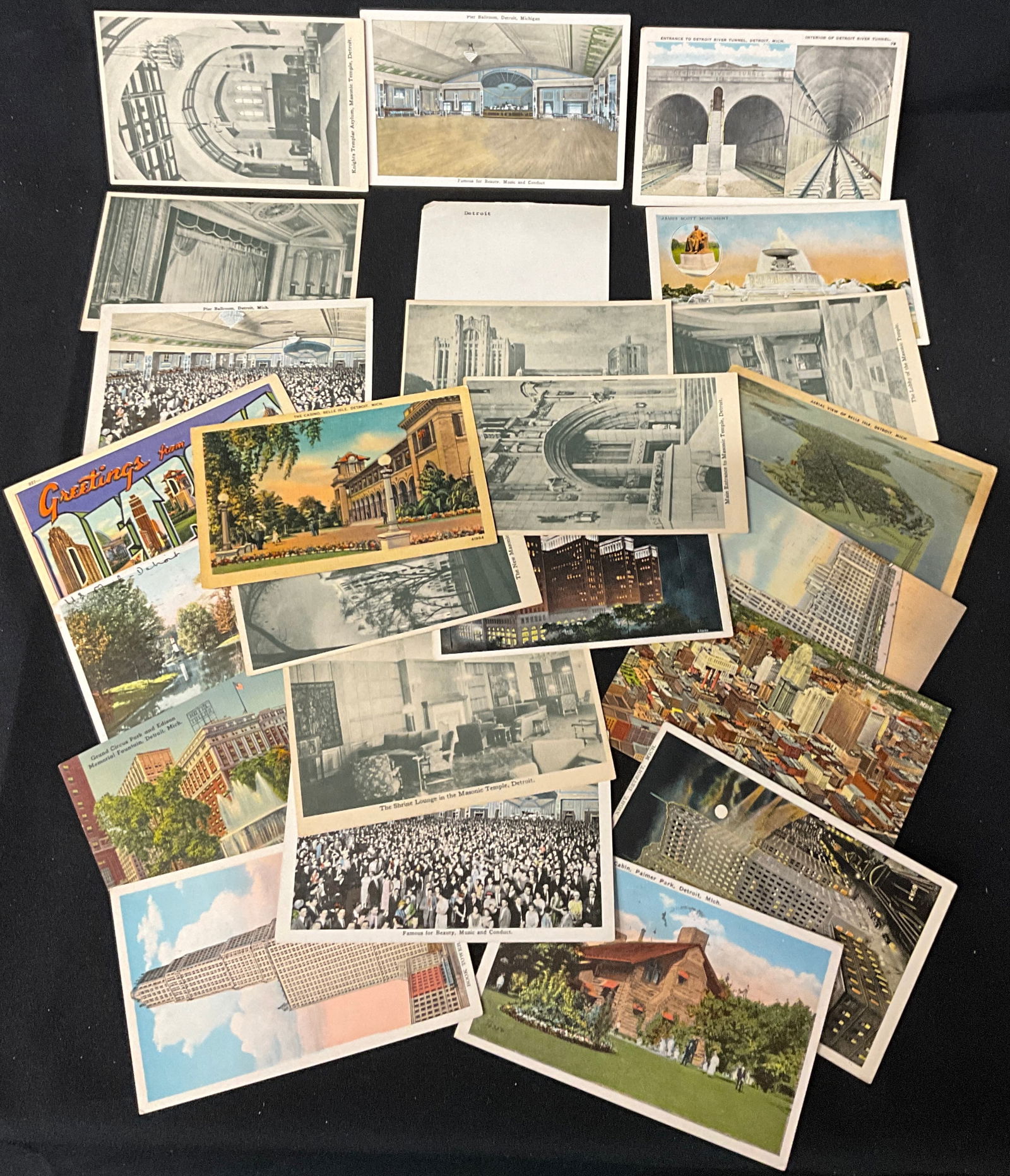 Massachusetts and Michigan Vintage Postcard Collection, 1929-1972 - 9