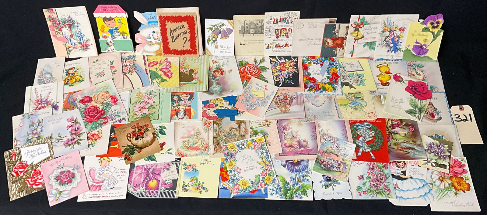 Vintage Birthday and Holiday Greeting Card Collection, 1940s-1960s (1 of 4)