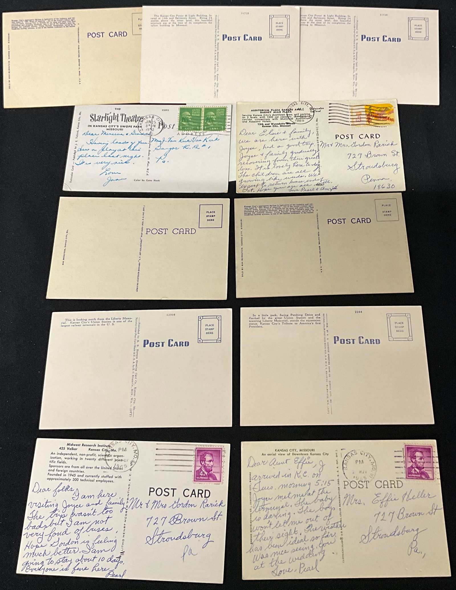 Vintage United States Travel and Landmark Postcard Collection, 1938-1975 - 14