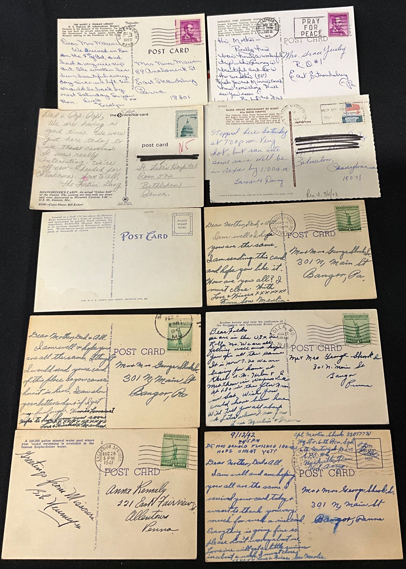 Vintage United States Travel and Landmark Postcard Collection, 1938-1975 - 8