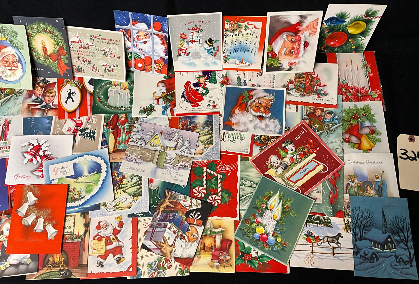 Large Collection of Vintage Christmas Greeting Cards, c. 1940s-1960s - 2