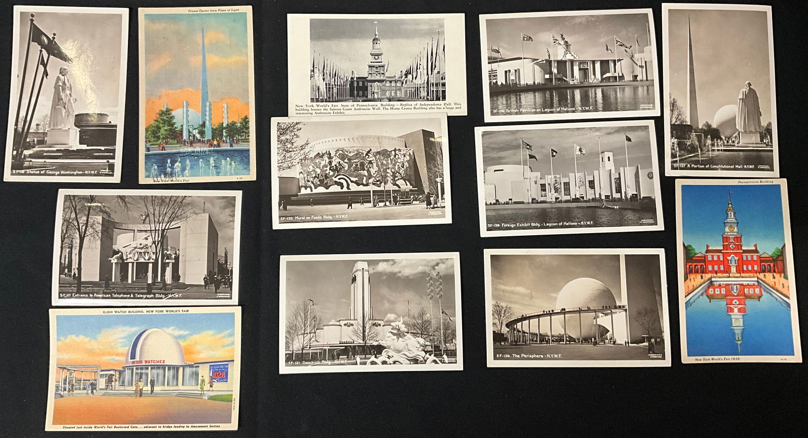 A Collection of 1939 New York World's Fair Vintage Postcards and Paper Ephemera - 6