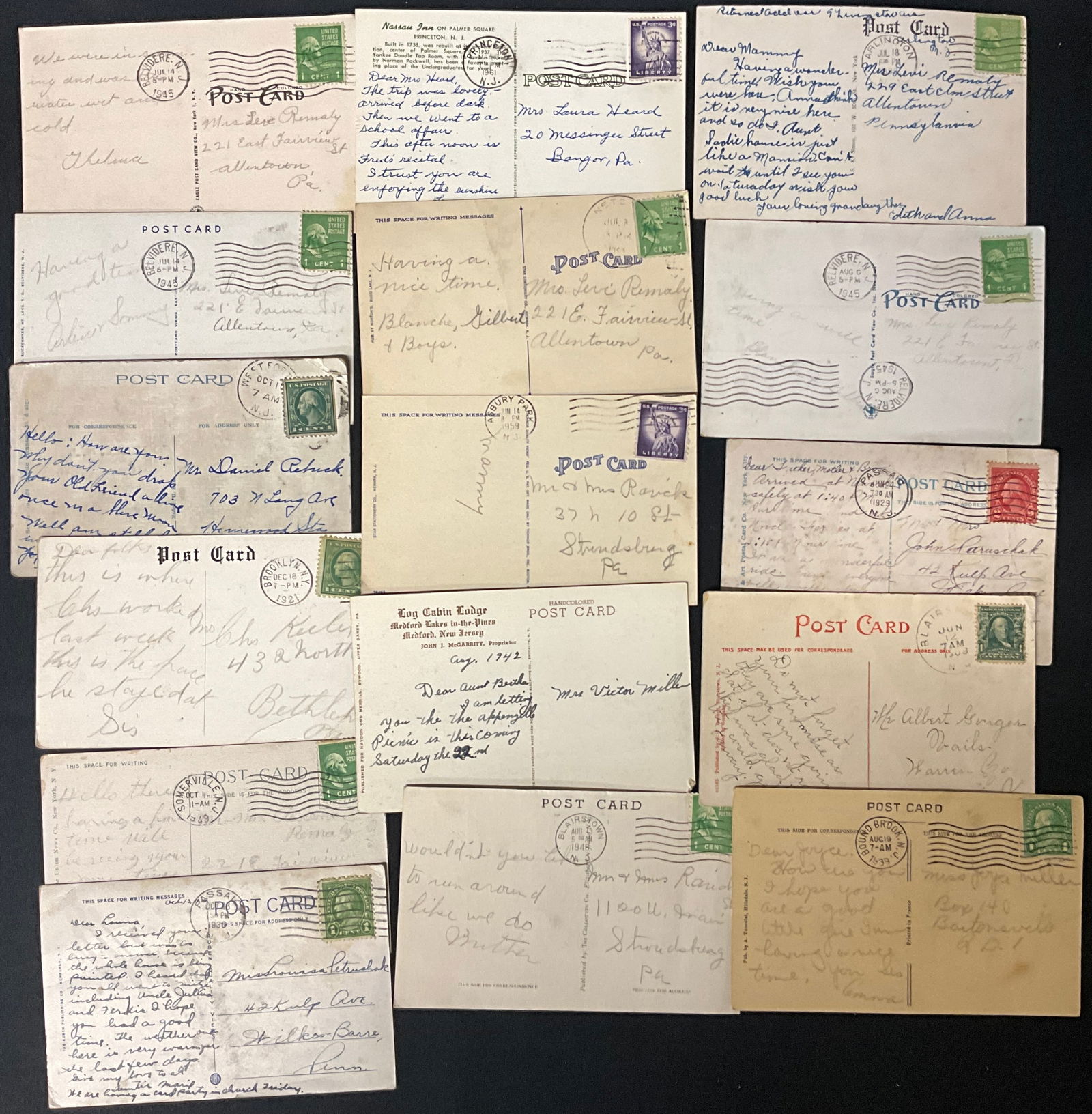 Large Collection of Vintage New Jersey Postcards, c. 1920s-1960s - 4