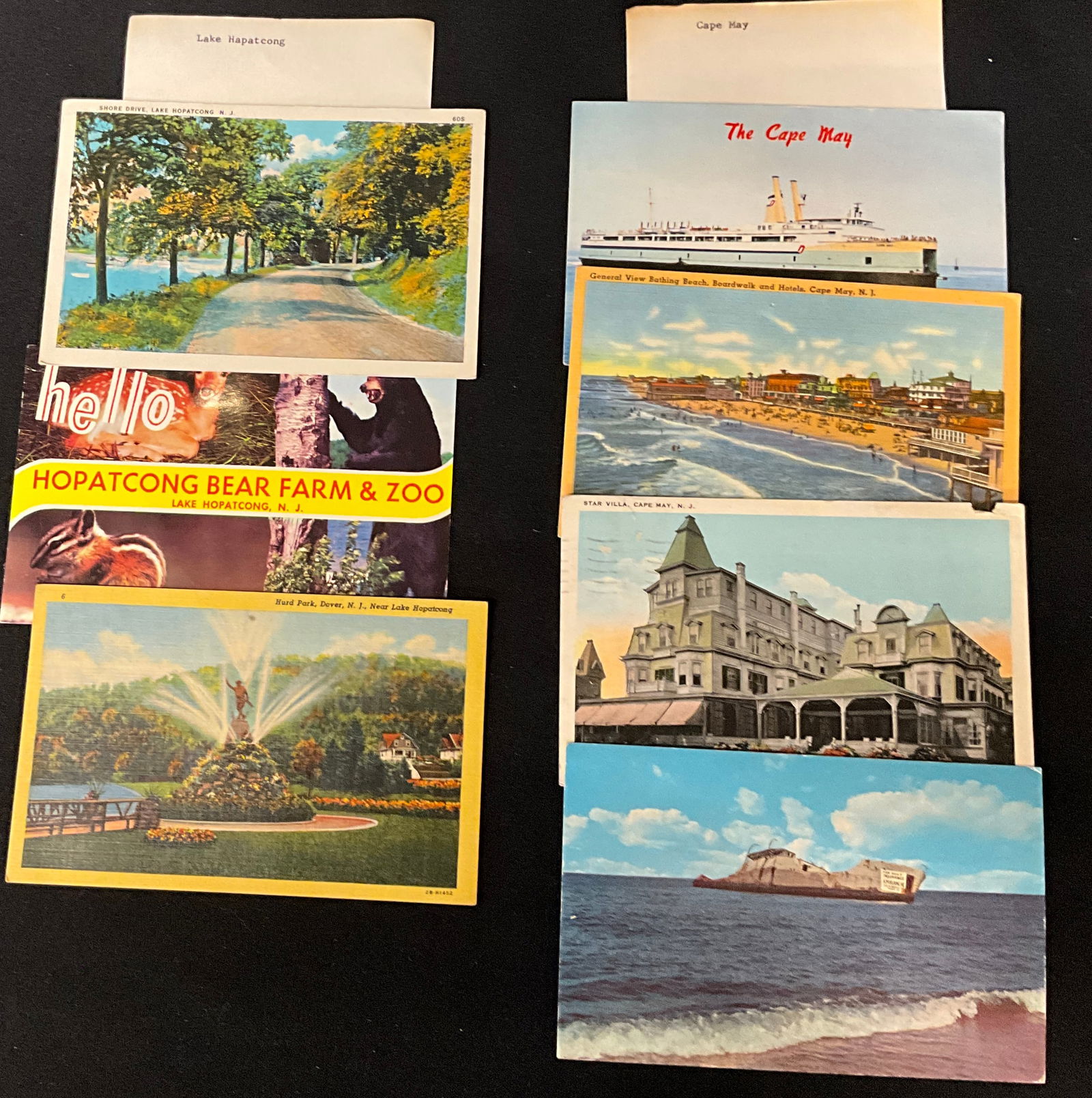 New Jersey Regional Topographical Archive, Vintage Postcards, c. 1920-1965 - 2