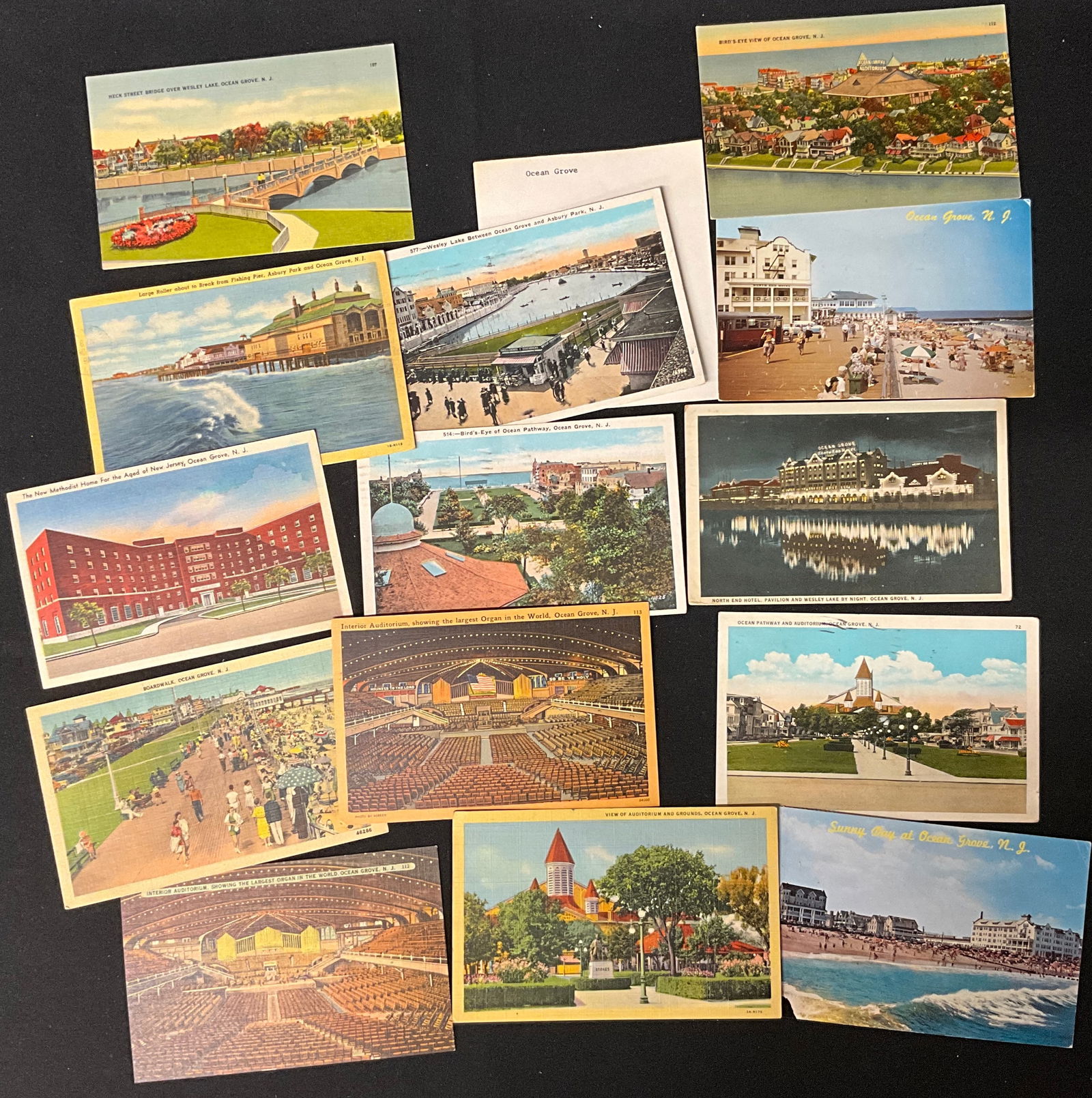 New Jersey Regional Topographical Archive, Vintage Postcards, c. 1920-1965 - 4