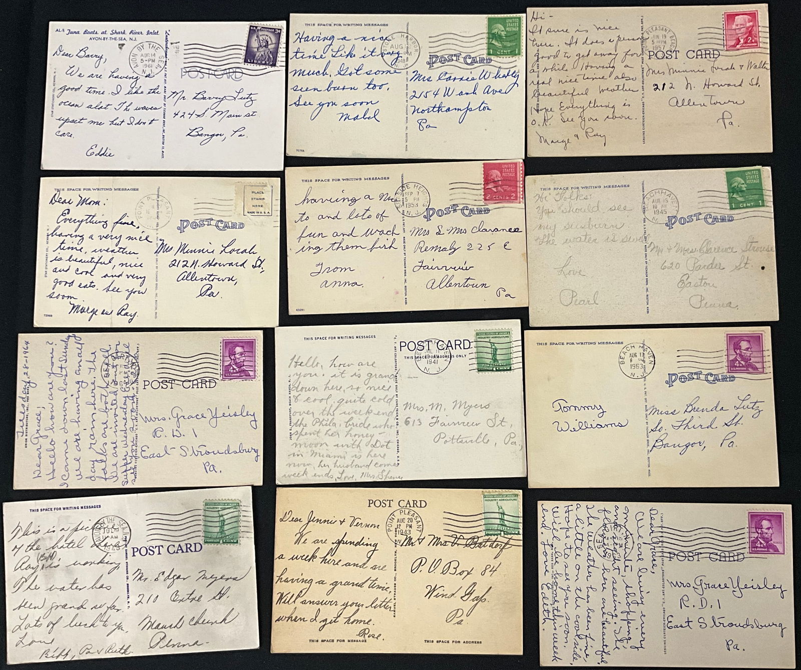 New Jersey Regional Topographical Archive, Vintage Postcards, c. 1920-1965 - 7